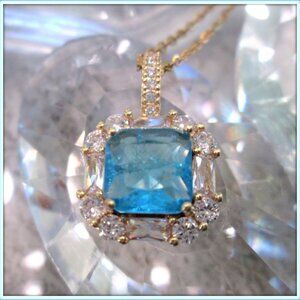 pariba turmaline 2k gemstone 14k yellow gold filled italian jewelry cute necklac